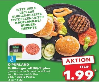 Kaufland K-PURLAND Grillburger BBQ-Style tilbud