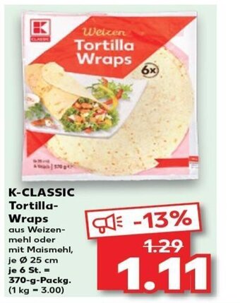 Kaufland K-CLASSIC Tortilla- Wraps tilbud