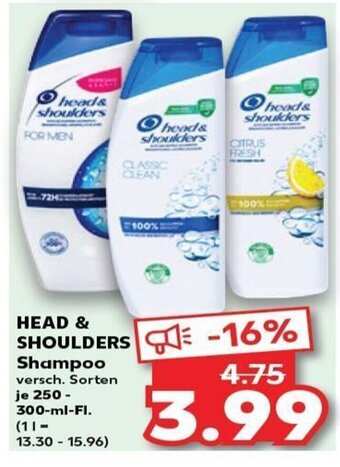 Kaufland HEAD & SHOULDERS Shampoo tilbud