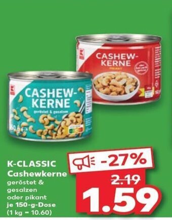 Kaufland K-CLASSIC Cashewkerne tilbud
