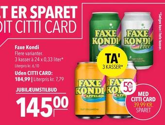 Citti Faxe kondi tilbud