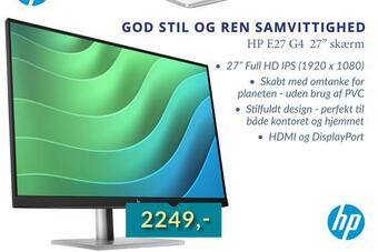 Hp e27 g4 27 skærm