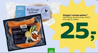 Coop 365 Slagter Lampe pølser tilbud