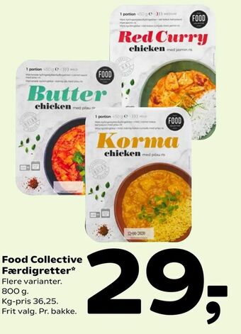 Coop 365 Food Collective Færdigretter tilbud
