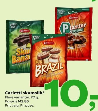 Coop 365 Carletti skumslik tilbud