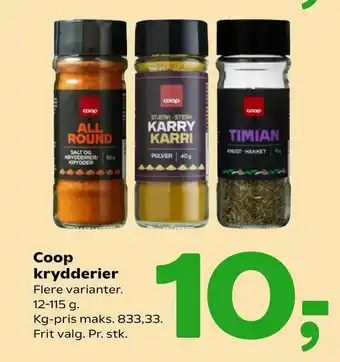 Coop 365 Coop krydderier tilbud