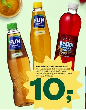 Coop 365 Fun eller Scoop læskedrik tilbud