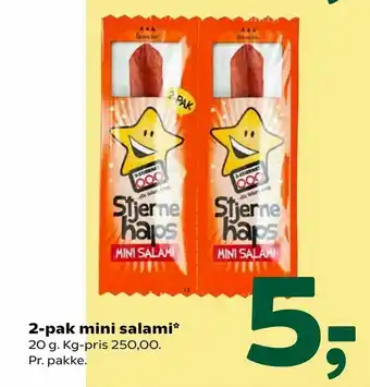 Coop 365 2-pak mini salami tilbud
