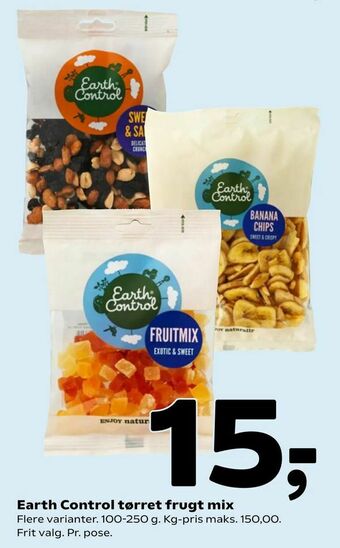 Coop 365 Earth Control tørret frugt mix tilbud