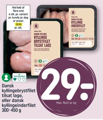 REMA 1000 Rema 1000 kyllingebrystfilet tilbud