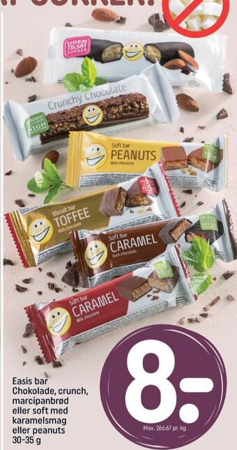 Soft bar caramel chokoladebar lys