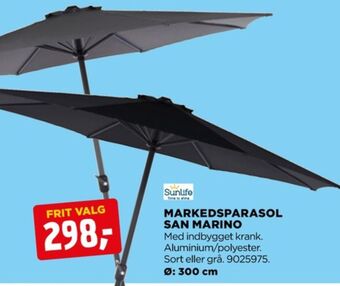 jem & fix Sunlife parasol tilbud