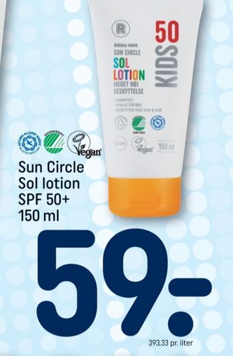 Rema 1000 solcreme