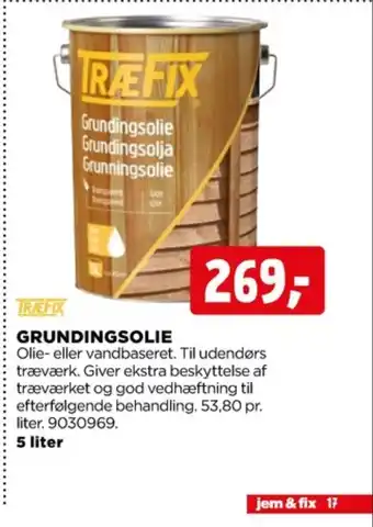 jem & fix Træfix grundingsolie tilbud