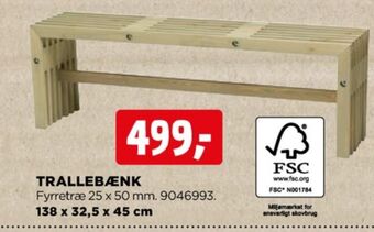 jem & fix Ukendt havebænk tilbud