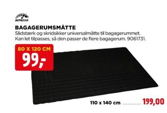 Autozone bagagerumsmåtte