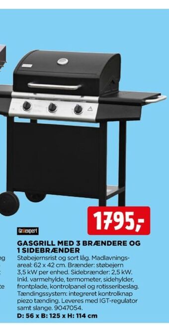 jem & fix Grillexpert gasgrill tilbud