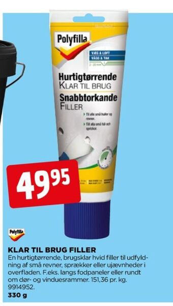 jem & fix Polyfilla spartelmasse tilbud