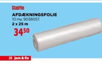 Stabile afdækningsfolie