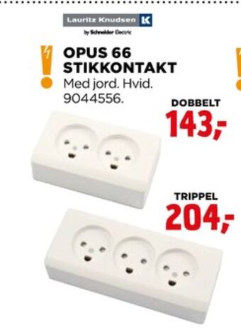 jem & fix Opus stikkontakt tilbud