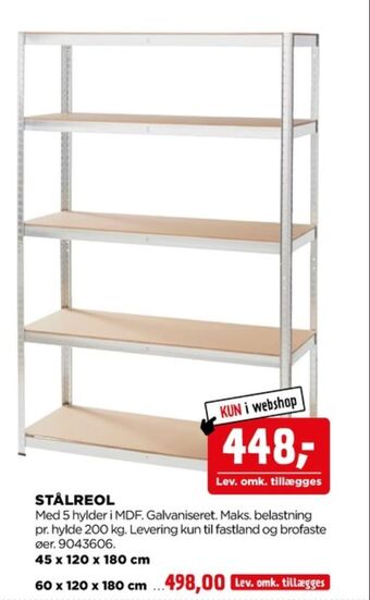 jem & fix Ukendt stålreol tilbud