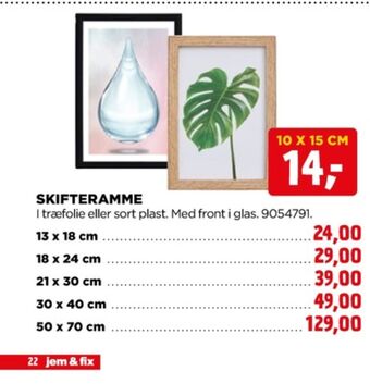 jem & fix Ukendt billedramme tilbud