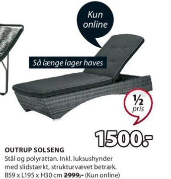 JYSK OUTRUP SOLSENG tilbud