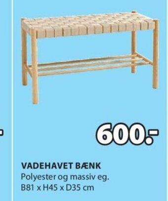 JYSK VADEHAVET BÆNK tilbud