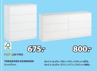 JYSK TANGBJERG KOMMODE tilbud