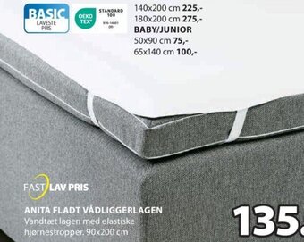 JYSK ANITA FLADT VÅDLIGGERLAGEN tilbud