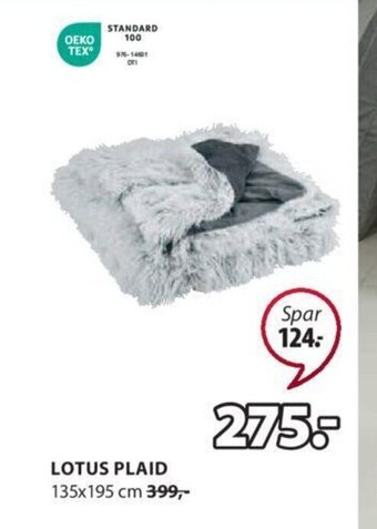 JYSK LOTUS PLAID tilbud
