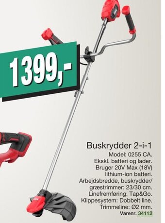 Harald Nyborg Buskrydder 2-i-1 tilbud