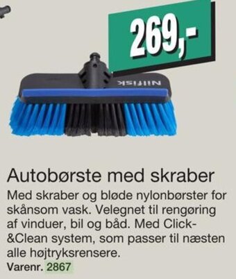 Harald Nyborg Autobørste med skraber tilbud