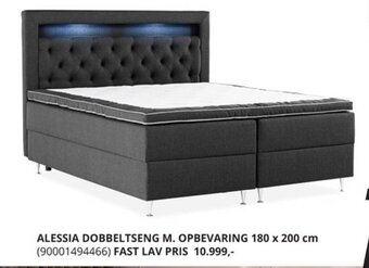 ALESSIA DOBBELTSENG M. OPBEVARING 180 x 200 cm