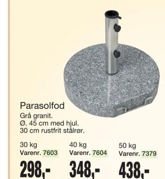 Harald Nyborg Parasolfod tilbud