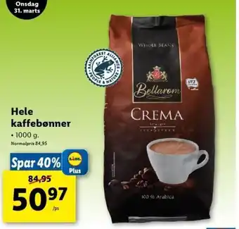 Hele Kaffebønner 1000g