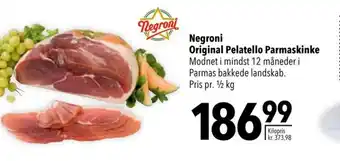 Negroni Original Pelatello Parmaskinke