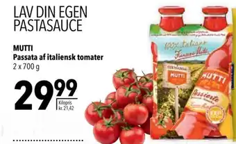 Citti MUTTI Passata af italiensk tomater 2 x 700 g tilbud
