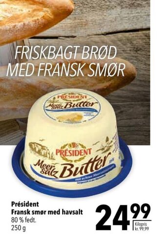 Citti Président Fransk smør med havsalt tilbud