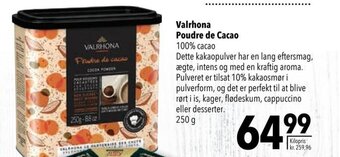 Citti Valrhona Poudre de Cacao tilbud