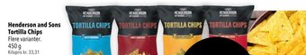 Citti Henderson and Sons Tortilla Chips Flere varianter. tilbud