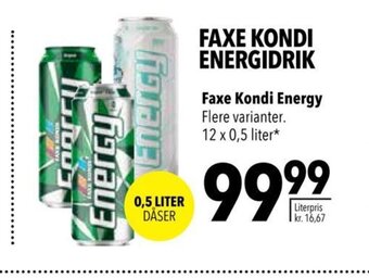 Citti Faxe Kondi Energy tilbud