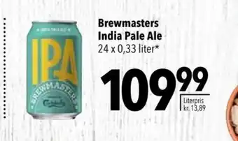 Citti Brewmasters India Pale Ale 24 x 0,33 liter* tilbud
