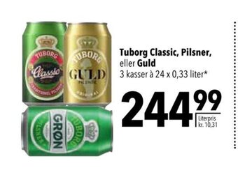 Citti Tuborg Classic, Pilsner, eller Guld tilbud
