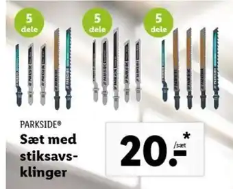 Parkside Sæt Med Stiksavsklinger