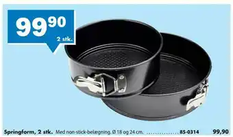 Biltema Springform, 2 stk tilbud