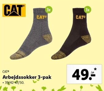 Lidl CAT Arbejdssokker 3- Pak tilbud