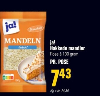Otto Duborg ja! Hakkede mandler tilbud