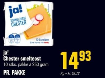 Otto Duborg ja! Chester smelteost 10 stks. pakke à 250 gram tilbud