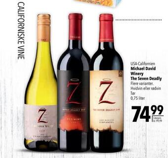 Citti Michael david winery the seven deadly tilbud